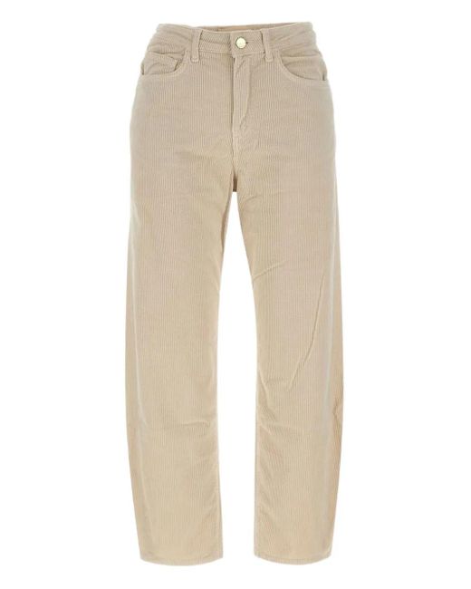 Kaos Natural Button-Fastening Corduroy Trousers
