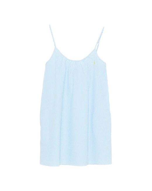 Polo Ralph Lauren Blue Nuisette En Crépon