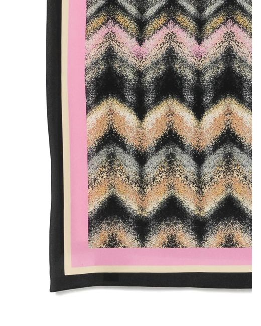 Missoni Black Zigzag-Print Scarf