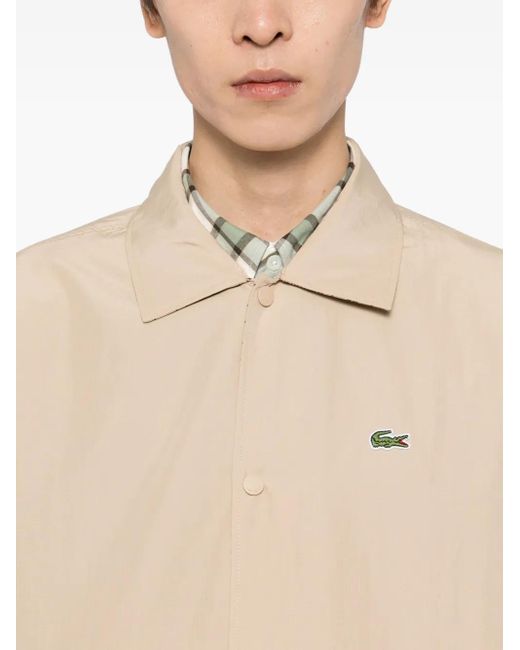 Lacoste Natural Logo-Embroidered Jacket for men