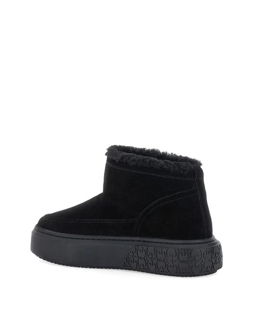 Pinko Black Boots With Shearling Lining