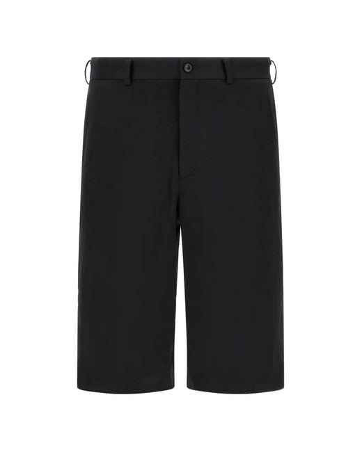Comme des Garçons Black Belt-Loop Bermuda Shorts for men