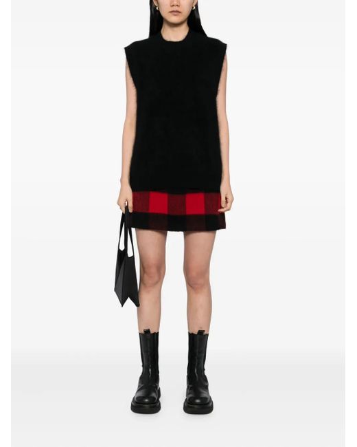 N.Peal Cashmere Black Cashmere Vest