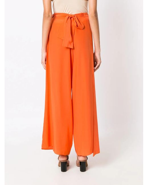 Amir Slama Orange Pantalon Palazzo En Soie