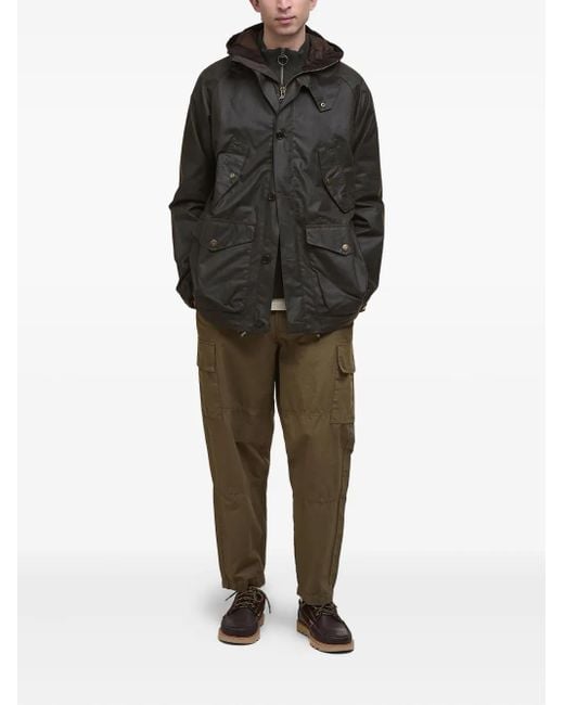 Barbour Gray Endurance Mountain Hooded Jacket for men
