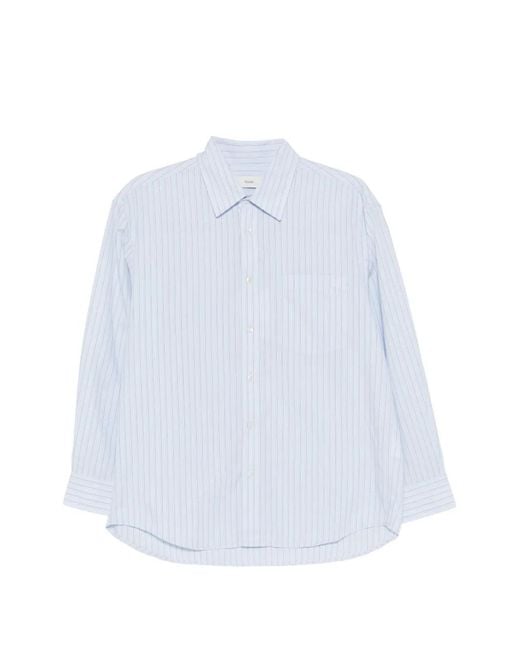 DUNST White Striped Pocket Shirt