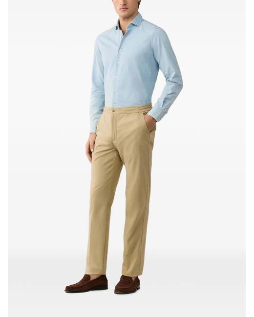 Hackett Natural Elasticated-Waistband Chinos for men