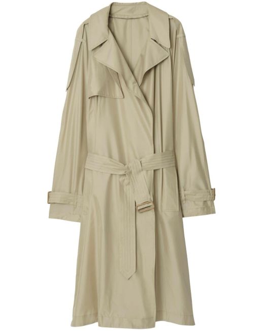 Burberry Natural Silk Trench Coat for men