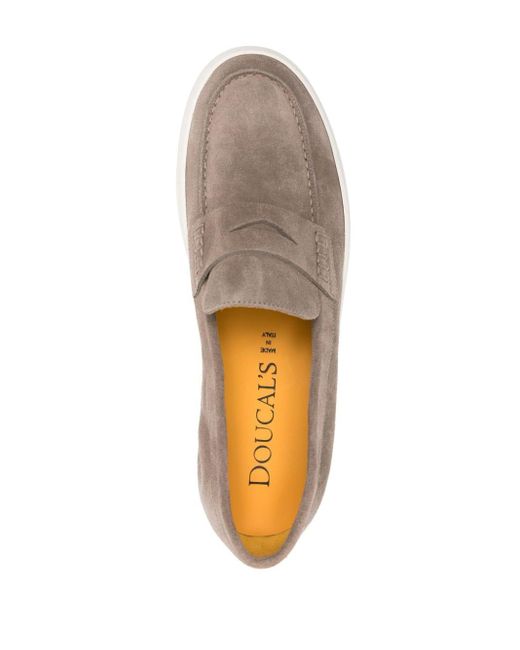 Doucal's Penny-Loafer aus Wildleder in Gray für Herren