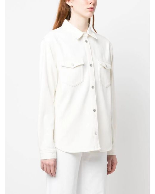 FRAME Natural Button-Up Shirt