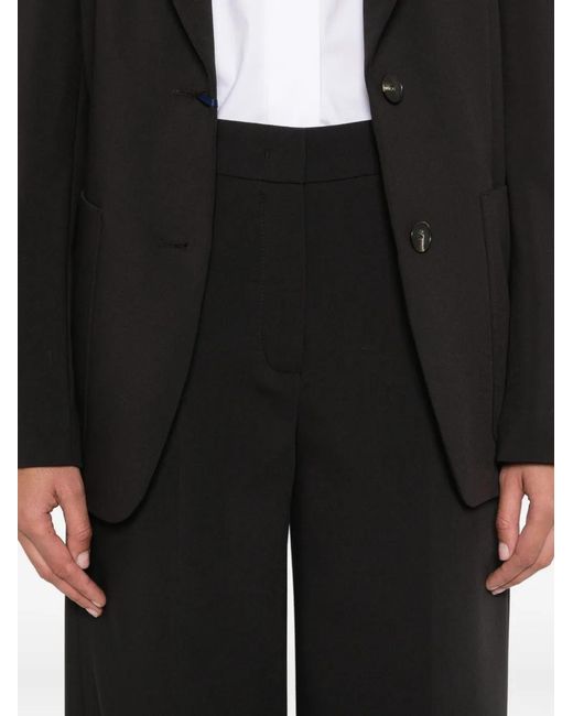 Seductive Black Welt-Pocket Trousers
