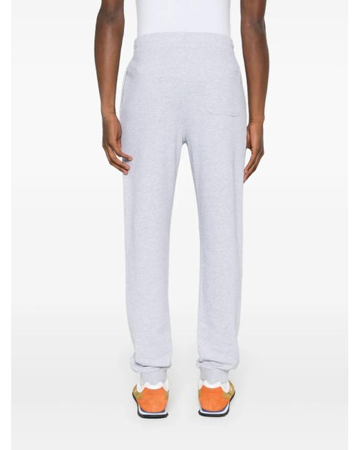 Maison Kitsuné White Fox Appliqué Track Pants - Men's - Cotton for men