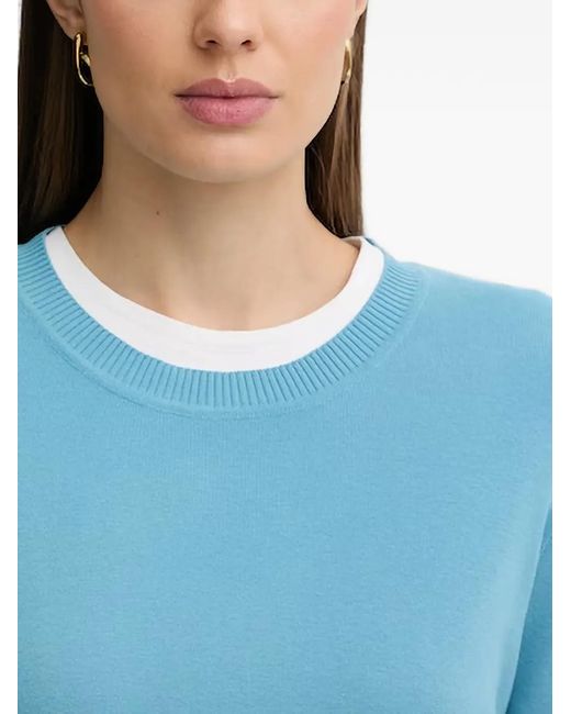 Benetton Blue Crew-Neck Sweater