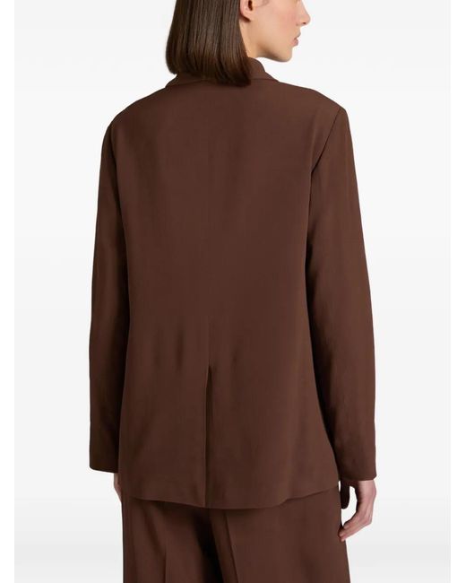 Montedoro Brown Wide-Fit Blazer