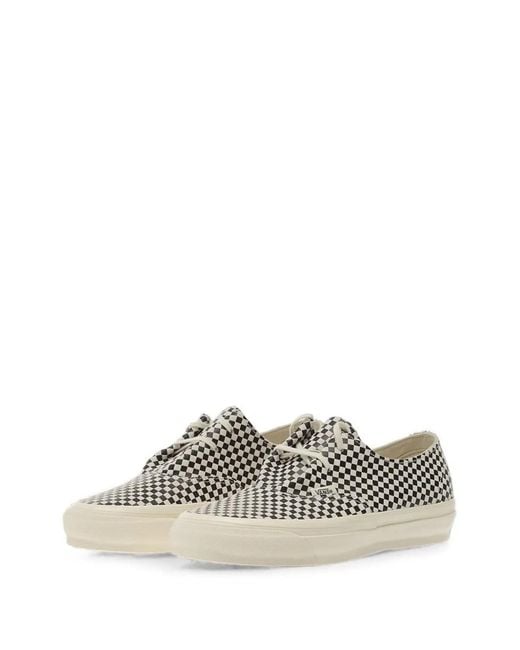 Vans White Lx Authentic Ease Checkered Sneakers