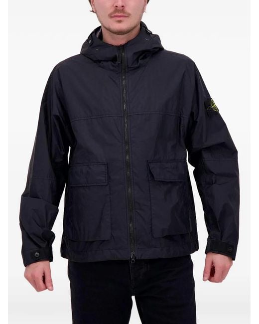Stone Island Blue 4100004 Membrana 3L Tc Jacket for men