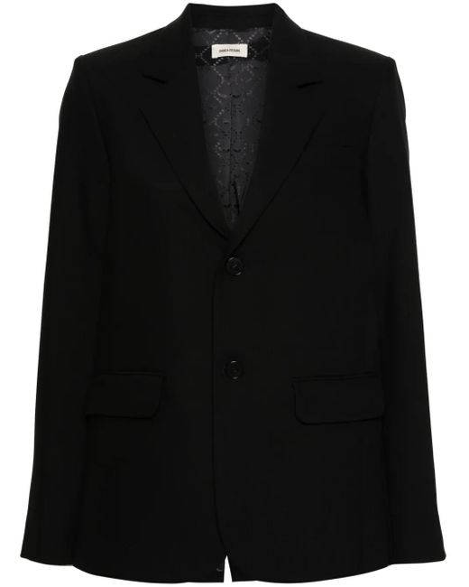 Zadig & Voltaire Blazer Verfraaid Met Stras in het Black