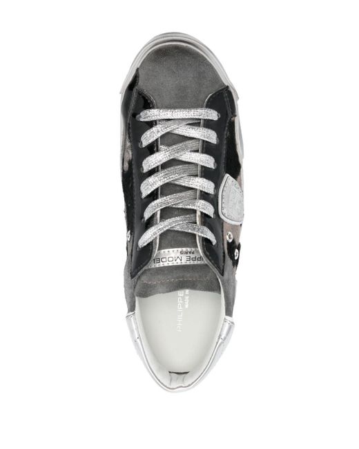 Philippe Model White Prsx Leather Low-top Sneakers