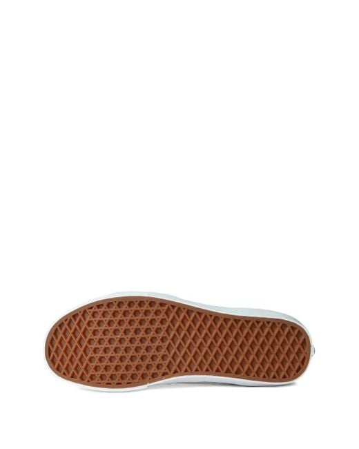 Vans White Sk8-Hi Suede Sneakers