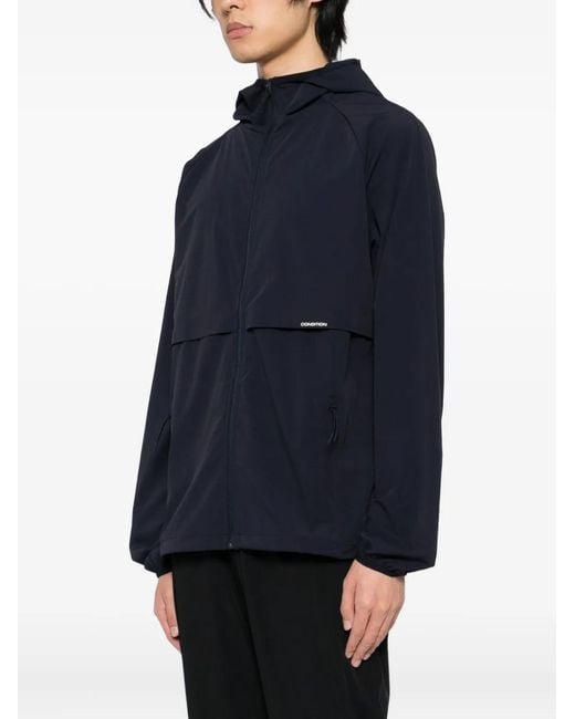 CONDITION WEAR Blue Windbreaker Jacket for men