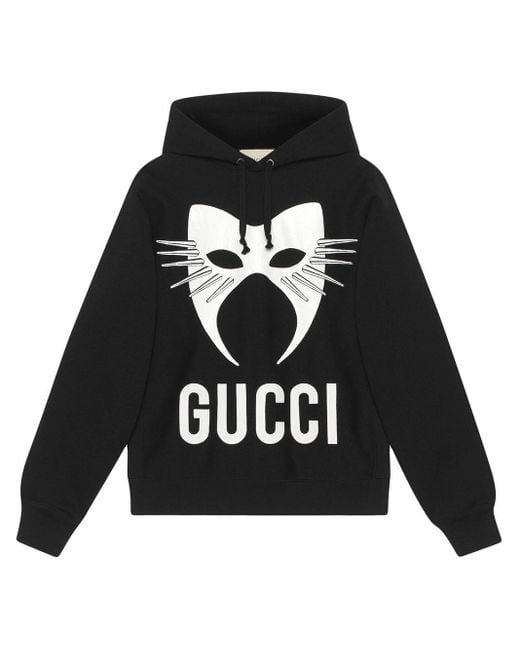 Sweat à capuche Manifesto oversize Gucci pour homme en coloris Black
