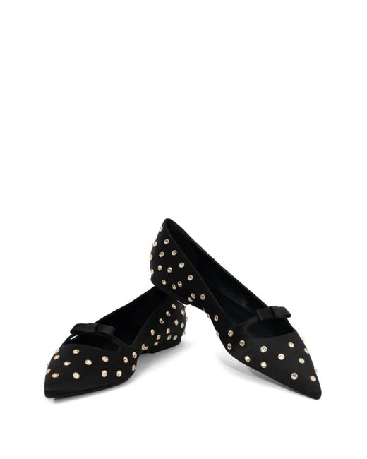 N°21 Black Studded Ballet Flats