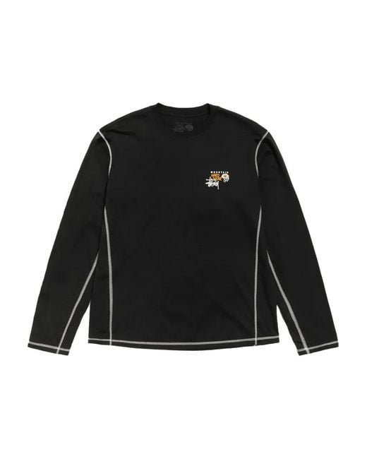 Stussy Black X Mountain Hardwear Long-Sleeve T-Shirt