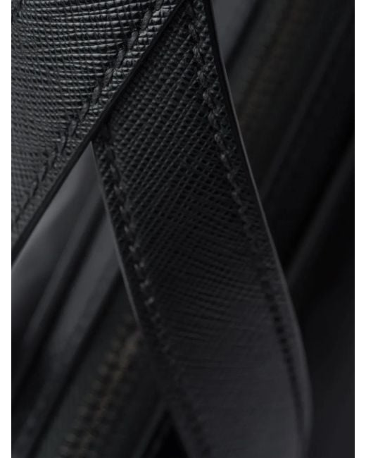 Prada Re-Nylon Aktetas Met Leren Afwerking in het Black voor heren