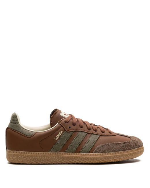 Adidas Brown Samba Og Sneakers for men