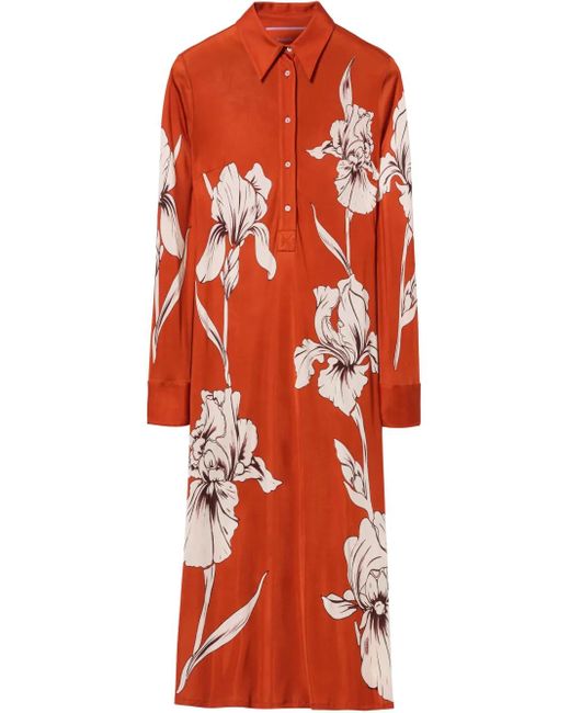 LaDoubleJ Perry Street Midi-Jurk in het Red