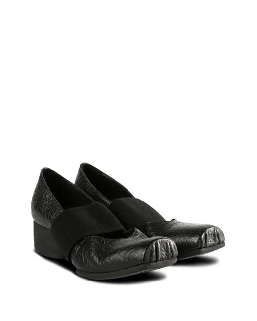 Uma Wang Black Ballerina Leather Pumps