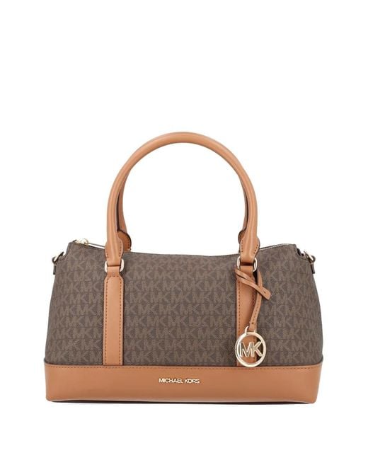 MICHAEL Michael Kors Brown Medium Andie Signature-Logo Tote Bag