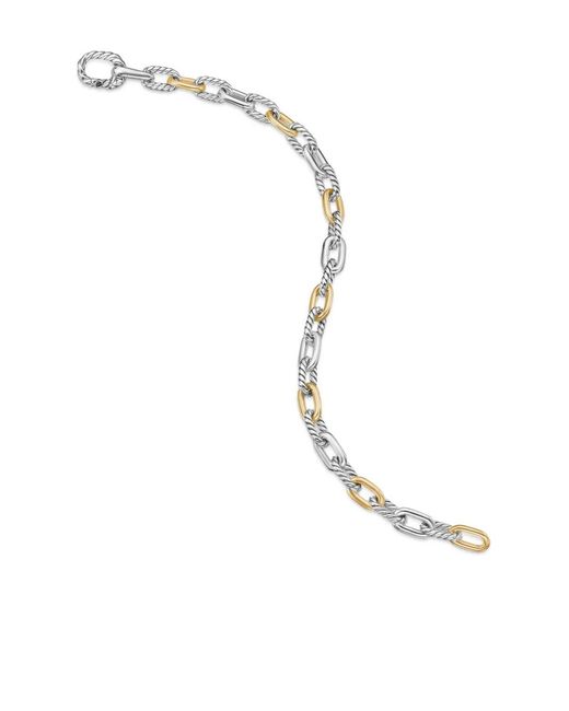 David Yurman Metallic 18Kt And Sterling Dy Madison Chain Bracelet (5.5Mm)