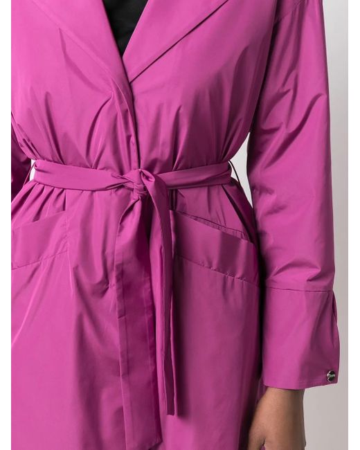 Herno Pink Belted Trench Coat