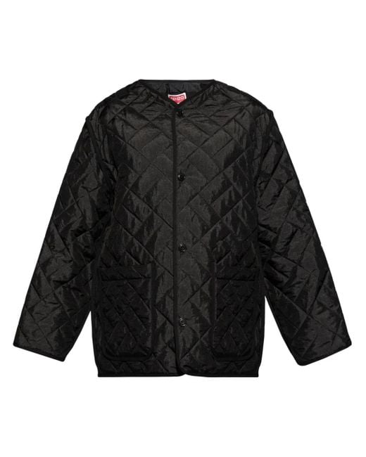 Veste Matelassée À Patch Logo KENZO pour homme en coloris Black