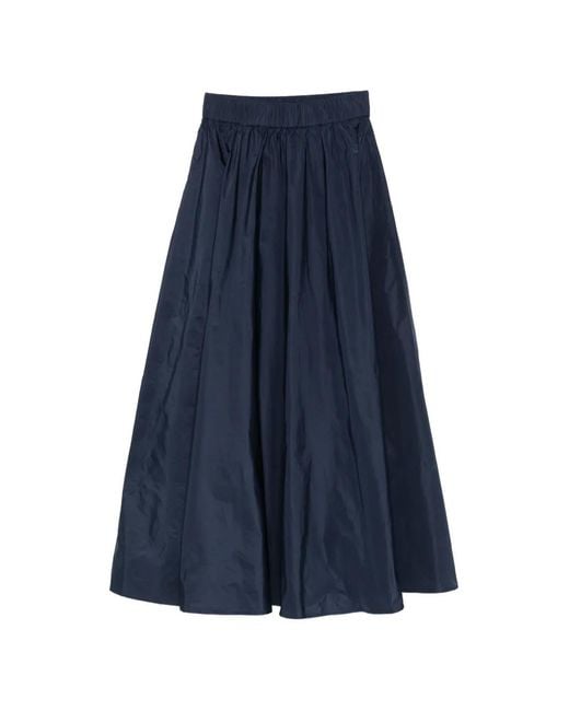 P.A.R.O.S.H. Blue Pimpy Maxi Skirt