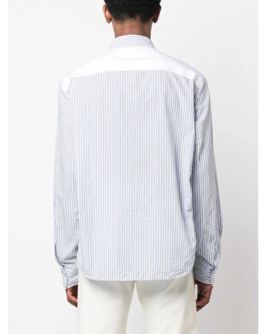 DSquared² White Logo-Patch Cotton Shirt for men