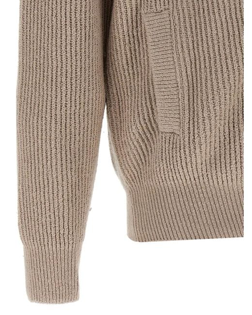 Brunello Cucinelli Zip Vest in het Brown voor heren