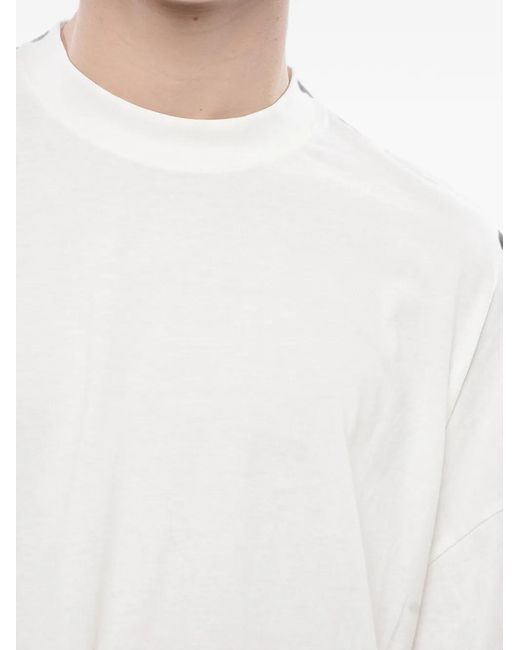 Bonsai White Back-Print Crew-Neck T-Shirt for men
