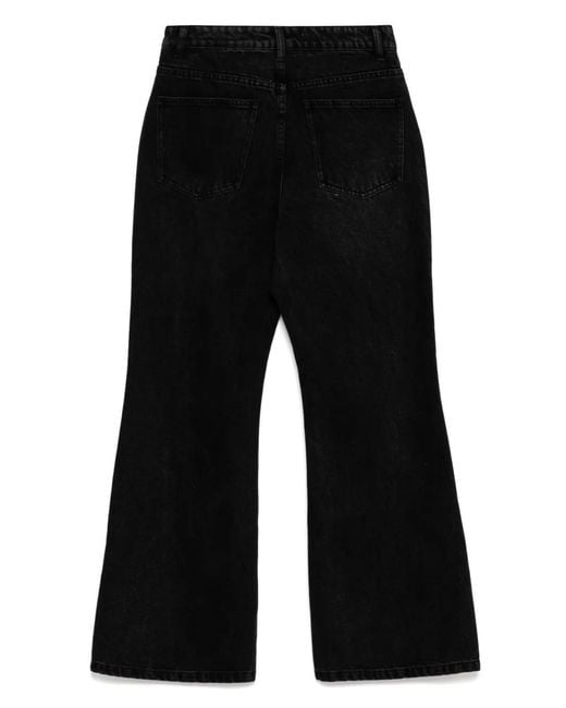 B+ AB Black Washed Flared Jeans