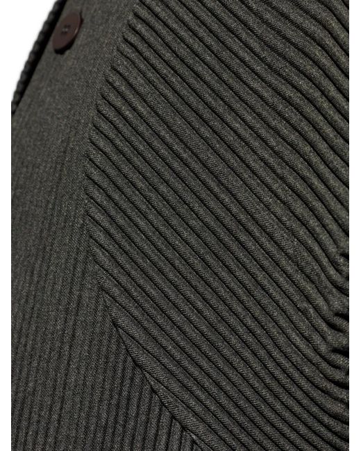 Pleated single-breasted coat Homme Plissé Issey Miyake de hombre de color Black