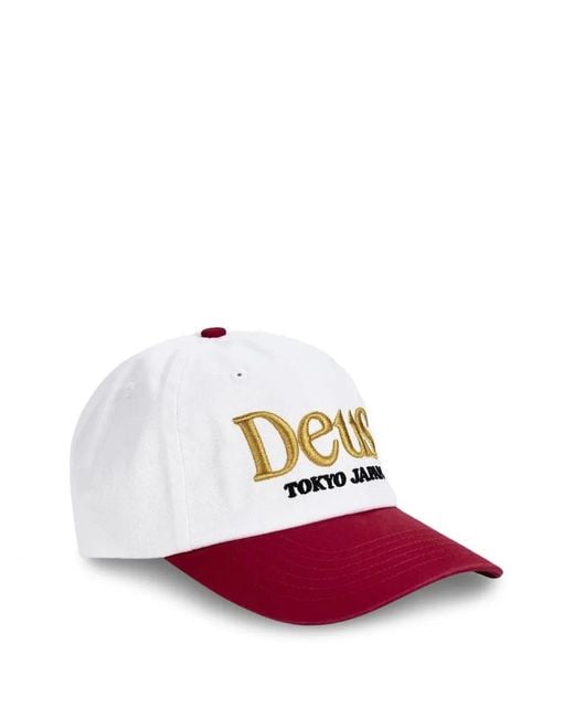 Deus Ex Machina White Metro Logo-Embroidered Cap for men