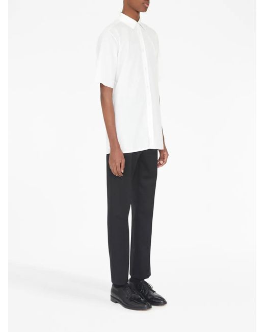 Maison Margiela White Short-sleeve Cotton Shirt for men
