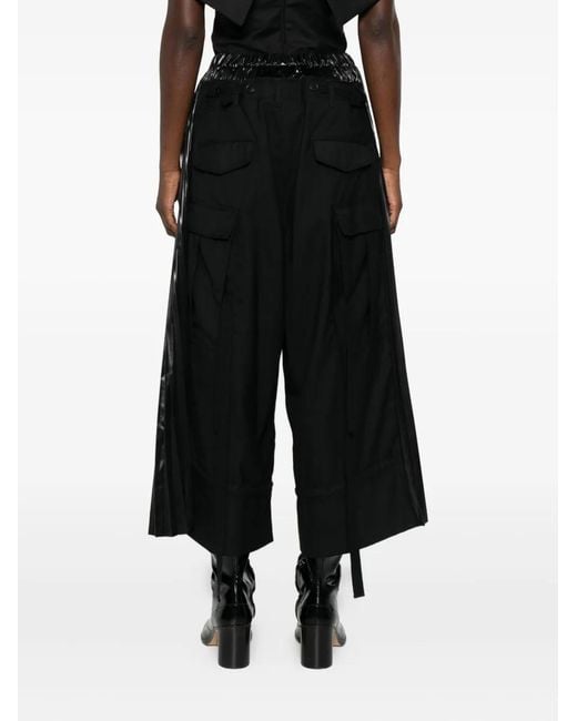 Junya Watanabe Black Palazzo Trousers