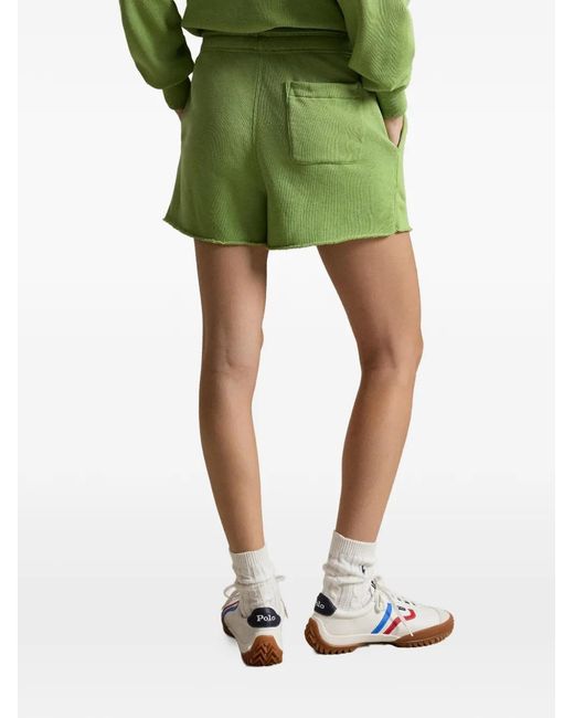 Polo Ralph Lauren Green Polo Pony-Embroidered Drawstring-Waist Shorts