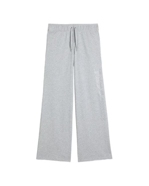 Juicy Couture White Wide-Leg Track Pants