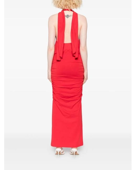 ROWEN ROSE Red V-Neck Maxi Dress