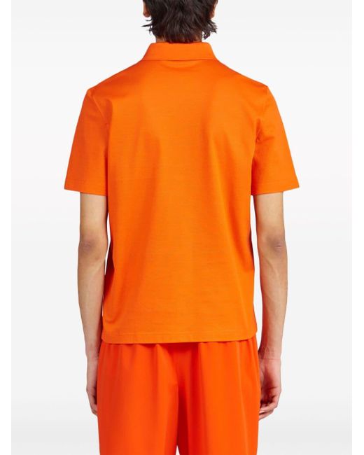 Ferragamo Klassisches Poloshirt in Orange für Herren