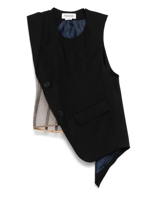 Monse Getailleerde Top in het Black