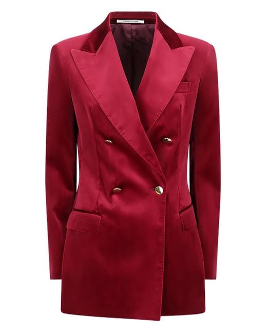 Blazer con doble botonadura Tagliatore de color Red